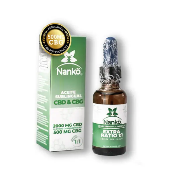 Aceite Nanko Extra Ratio 1:1 + CBG